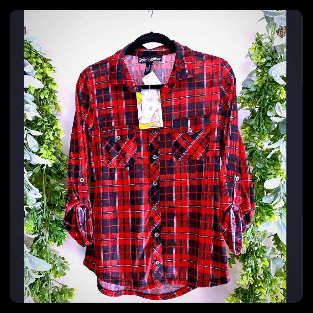 Plaid button up